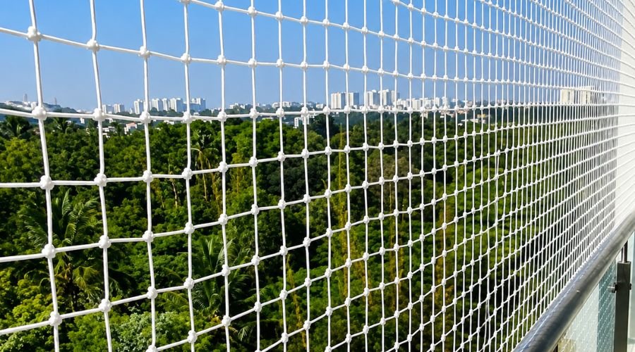 Close-up of durable Anti Bird Net mesh by ENB Enterprises Chennai