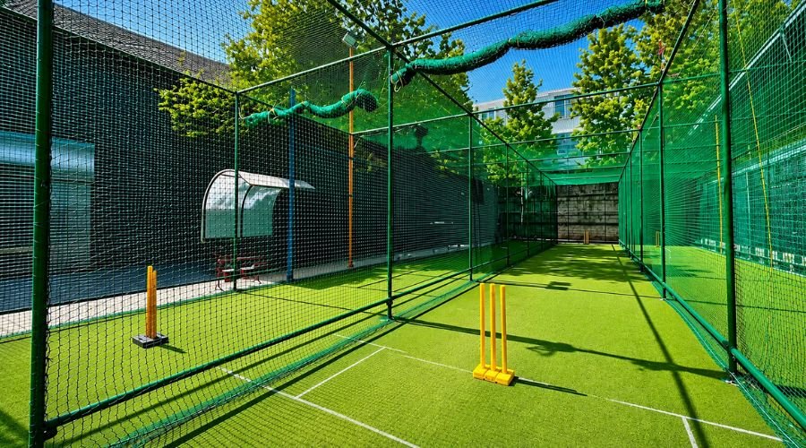 Durable cricket practice nets for academies and clubs in Chennai by Hasini Safety Nets